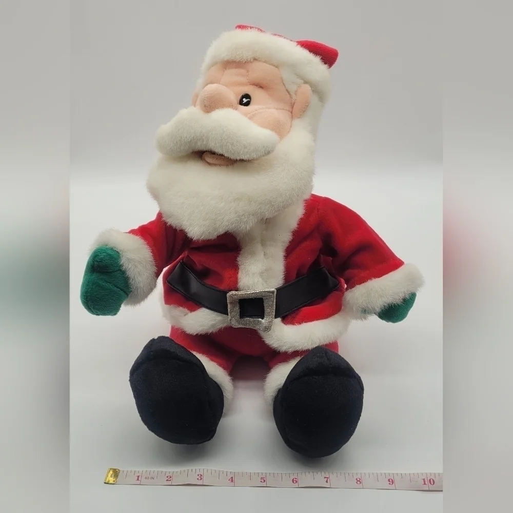 Vintage Santa Claus Animated Christmas Plushie RARE